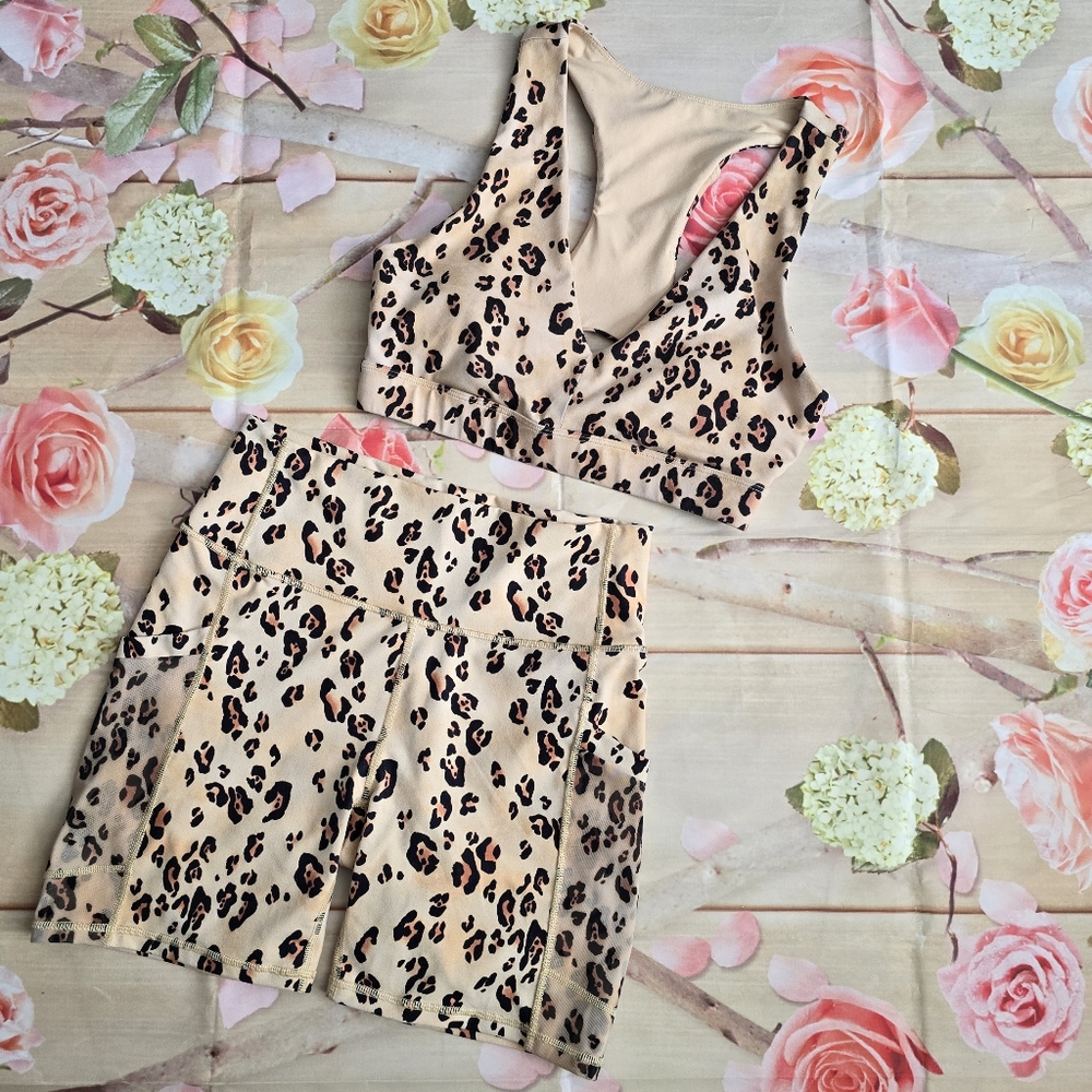 Fabletics Set - Leopard Print - image 2
